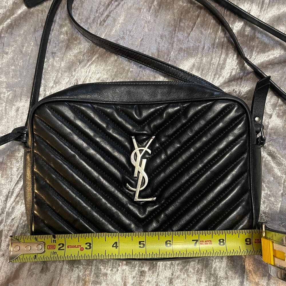 Yves Saint Laurent Black Quilted Crossbody Bag - Picture 8 of 10